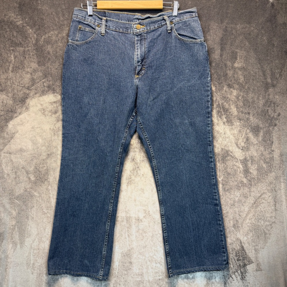 Wrangler Blues Jeans Women 12x30 Medium Indigo Denim Casual Classic Streetwear